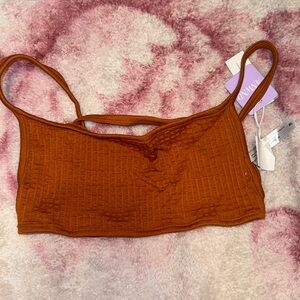 NWT - Open Back Bralette - Burnt Orange